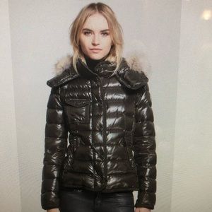Moncler armcor jacket w/ Coyote fur removable hood
